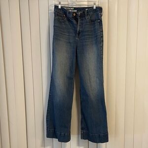 J Crew Five Pocket Wide-Leg Trouser Jean 29